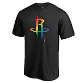Men's Houston Rockets Fanatics Branded Black Team Pride T-Shirt FengYun,baseball caps,new era cap wholesale,wholesale hats